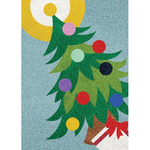 Peel 'N Stick Sand Art Board #23 - Christmas Tree